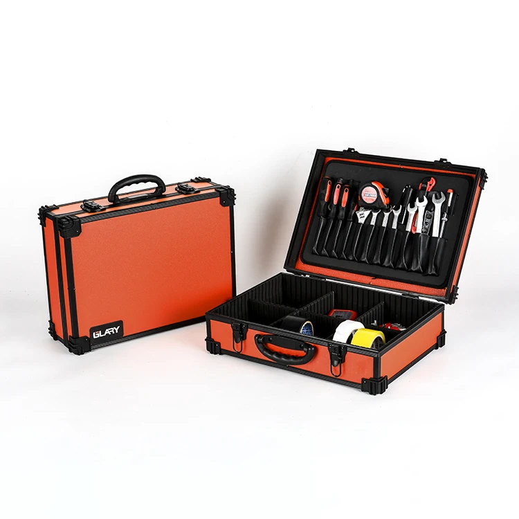 GLARY lightweight hand tool case box durable abs storage box case for tools portable aluminum tool box hard case wholesale