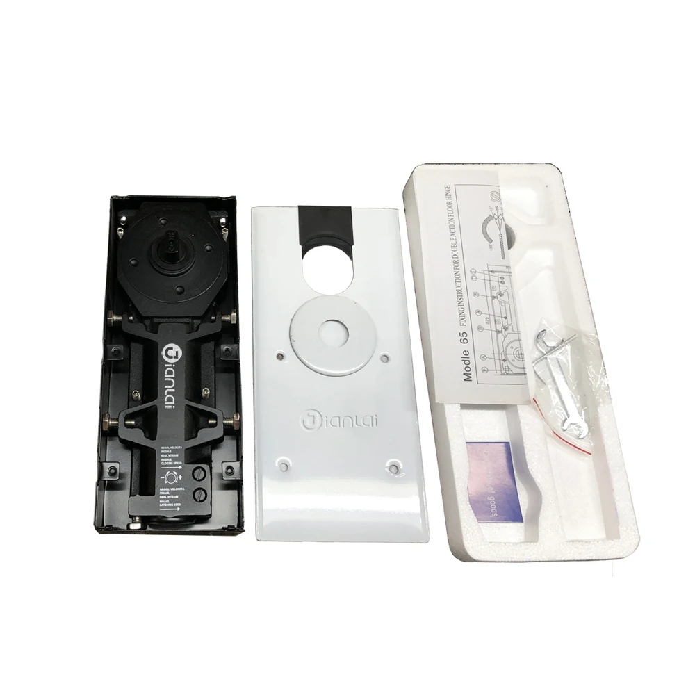 China professional factory stainless steel glass door fittings floor spring patch fittings combo set for 60-80kg doors