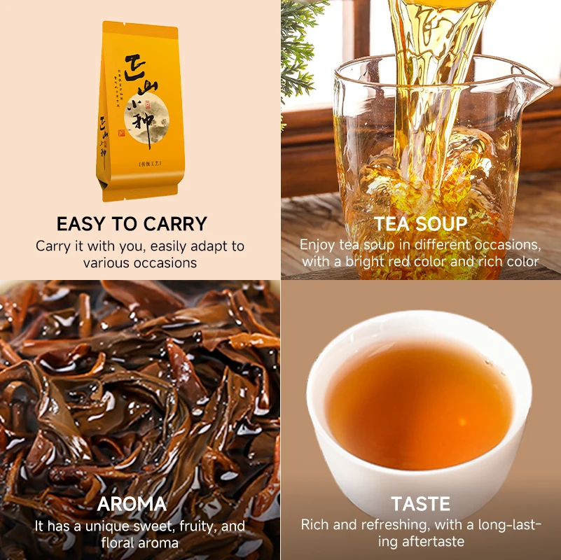 Hot Iced Milk Tea with Coffee Portable Independent Packaging Food Grade China black tea Zhengshan Xiao Zhong