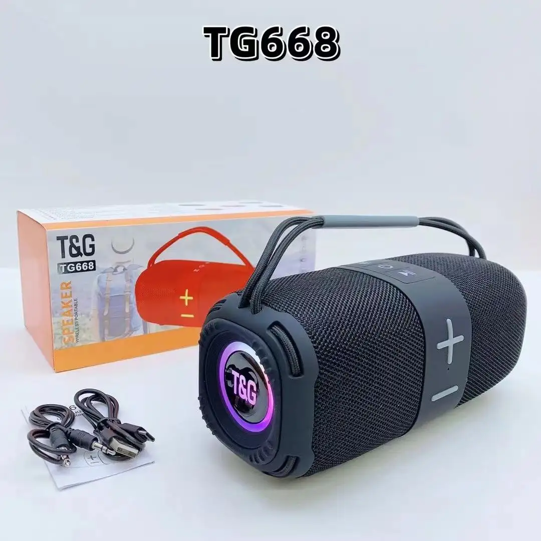 TG668 беспроводной BT динамик портативный домашний сабвуфер высокого качества TG-668 USB TF FM TWS