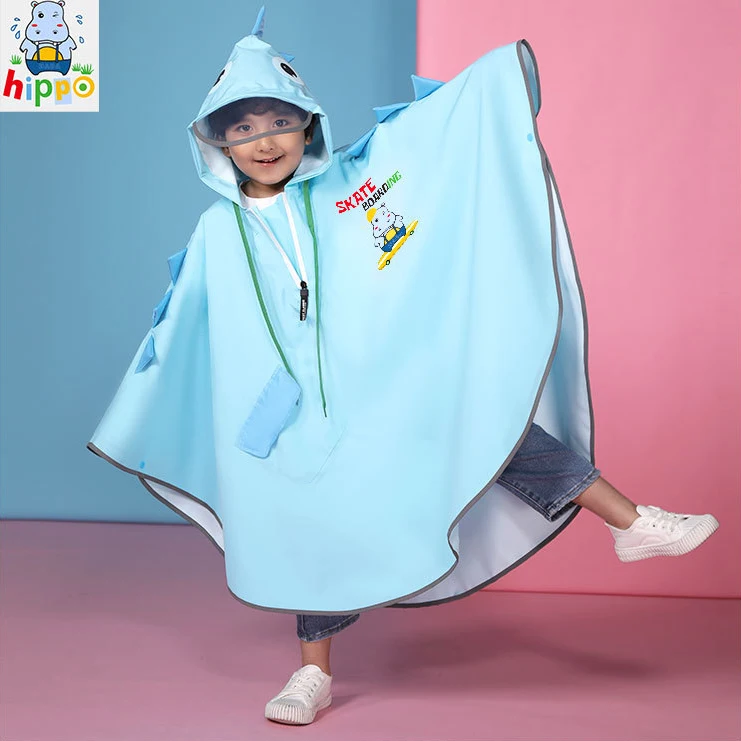 Style Children Rain coat Cloak Raincoat and Rain Gear for Boys  Girls Students Baby Cartoon Travel kid waterproof  poncho