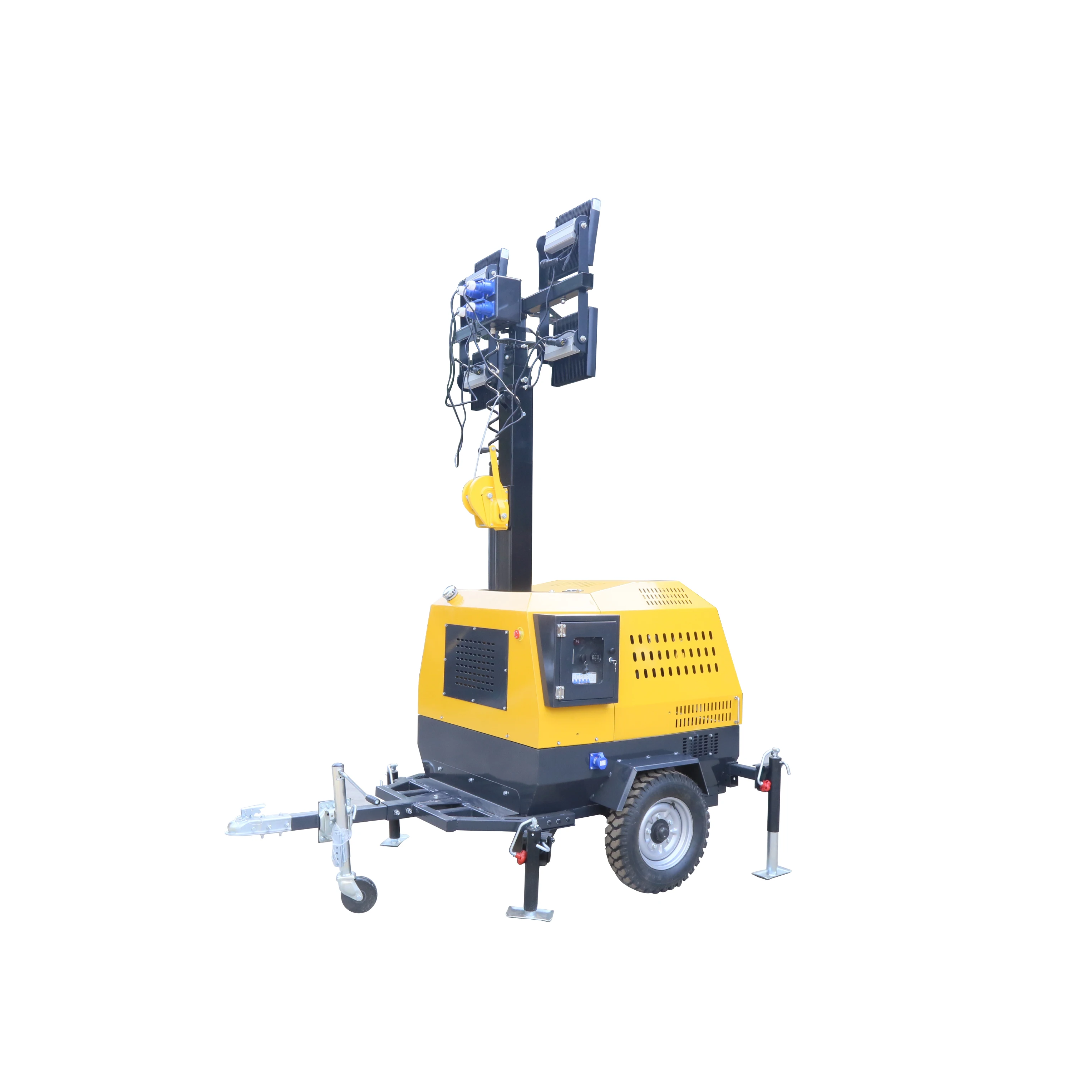 3m 5m 9m Electric Mast Diesel Light Tower Led Construction Light Towers