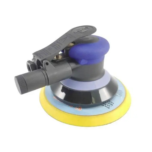 Professional High Speed 12000Rpm 6 Inch Non-Vacuum Air Pneumatic Random Orbital Sander With Bottom Dust Cover