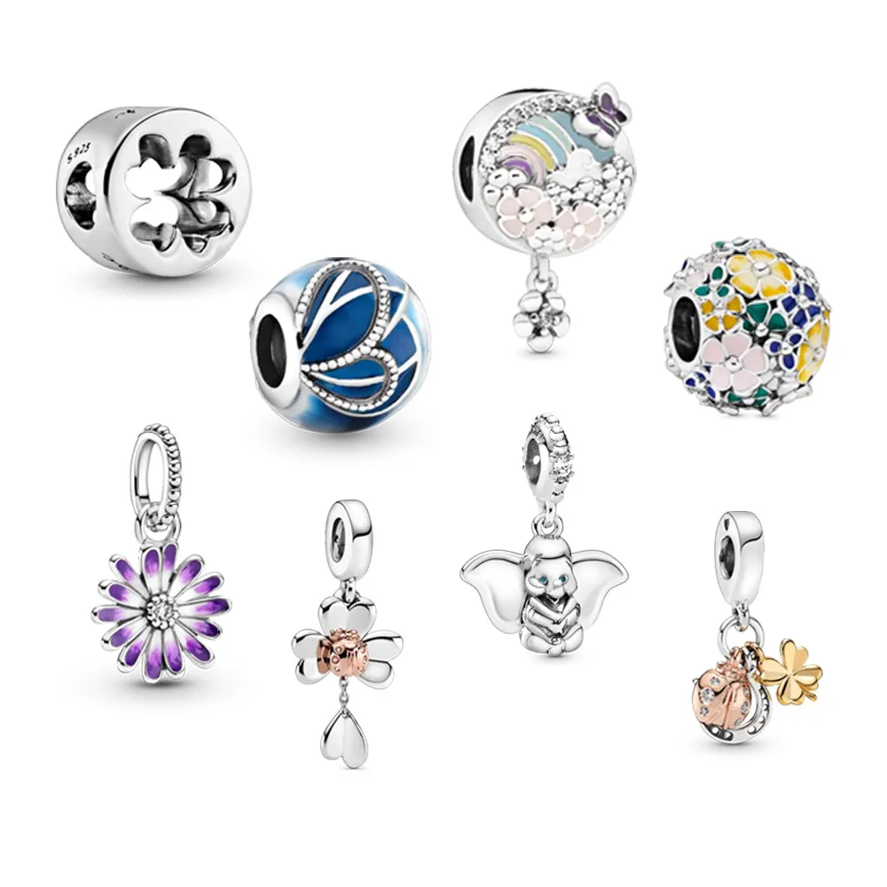 New 2024 100% S925 Sterling Silver Spring Collection Preview Pendant Charm Fit DIY Women Original Bracelet Fashion Jewelry Gifts