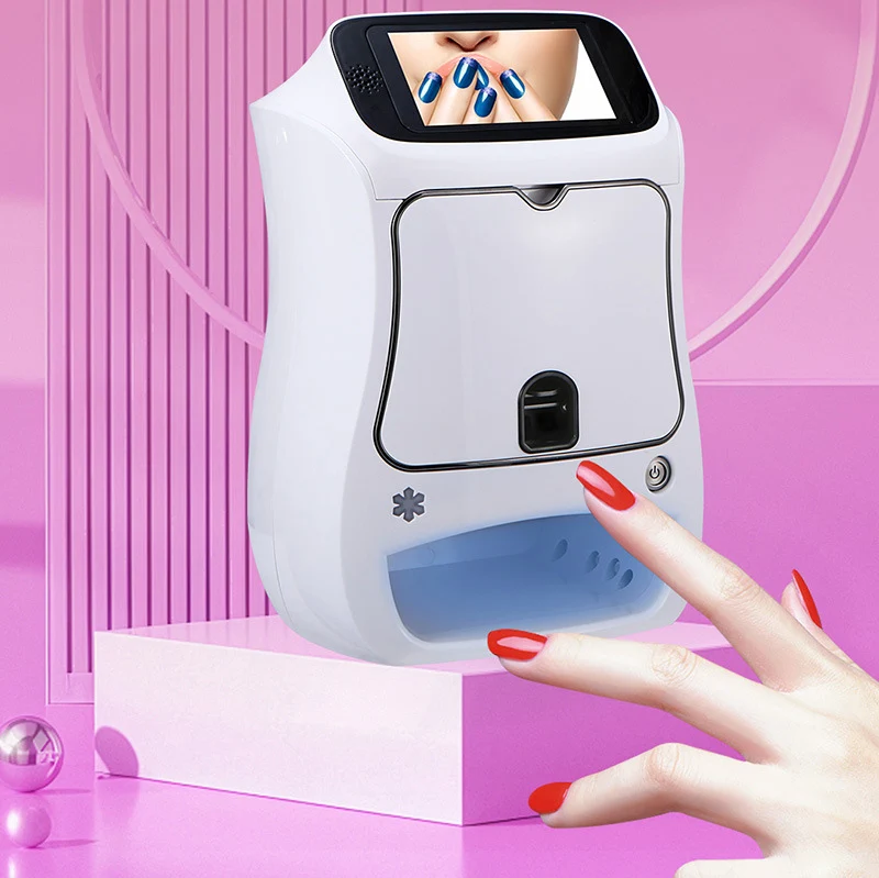 Automatic Nail Equipments Printer 3D Smart Finger Nails Printing Art Stickers Nail Polish Printer Machine
