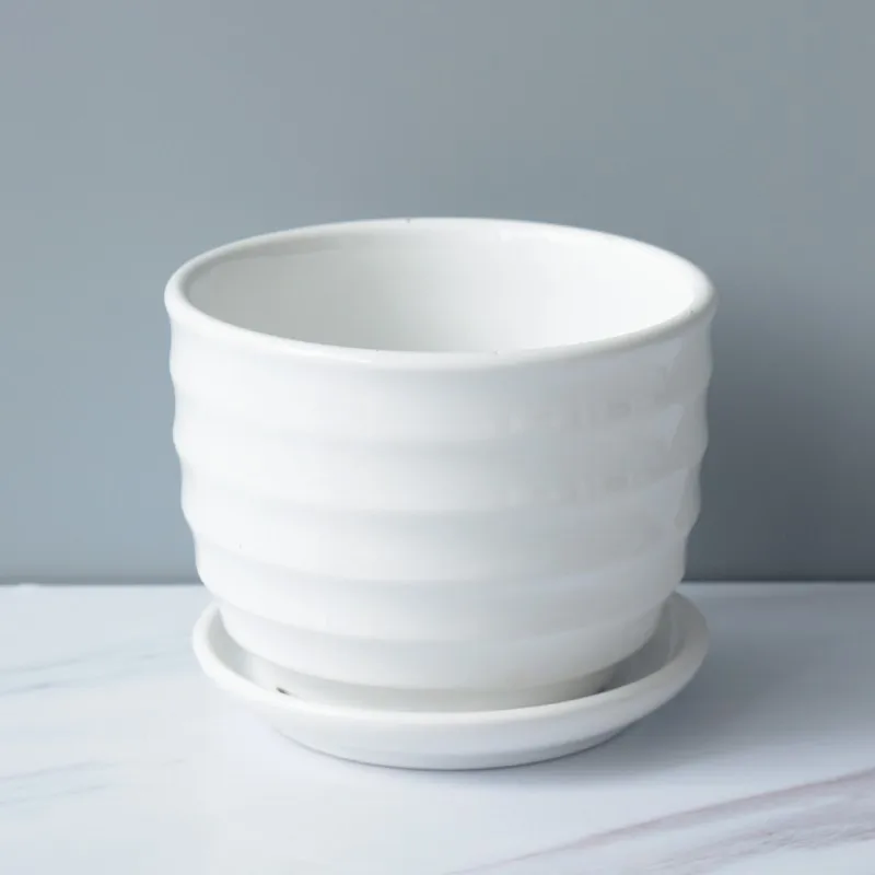 Handmade Luxury Ceramic Flowerpot New Design Custom Northern Europe Style Succulent Planter for Home and Garden Use