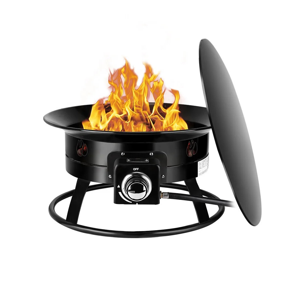 Junsky Manufacture Oem 19 Inch Large Qutdoor Propane Fire Pit Table Mesa De Fuego