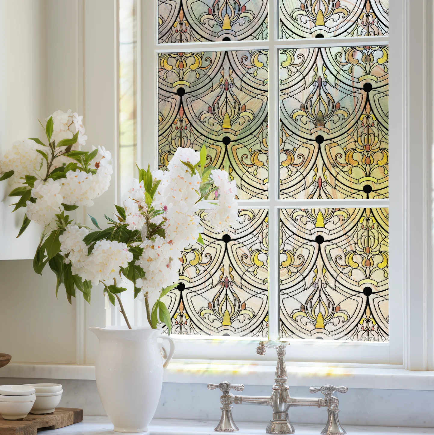 3d film rainbow Film Uv Matte Privacy Self-adhesive Frosted Window Film With Design