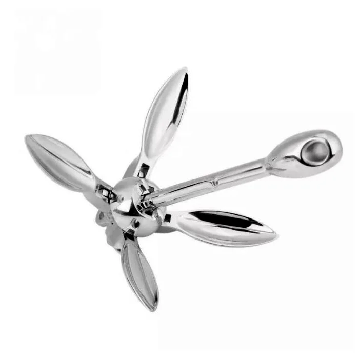 0.7kg 316 Stainless Steel Folding Marine Kayak Anchor Accessories for Kayak Fishing, Canoe, Jet Ski