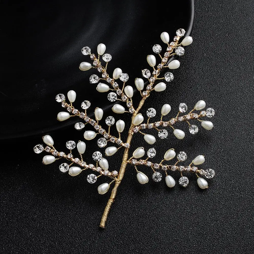 Rhinestone Handmade Hair Vine Wedding Hair Accessories Headpieces Decoration Bridal Head Ornaments for Hairstyle