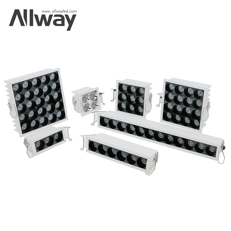 ALLWAY Modern Design Ceiling Recessed Down Light Indoor Hotel 4w 5w 8w 10w 15w 18w 25w Led Downlights
