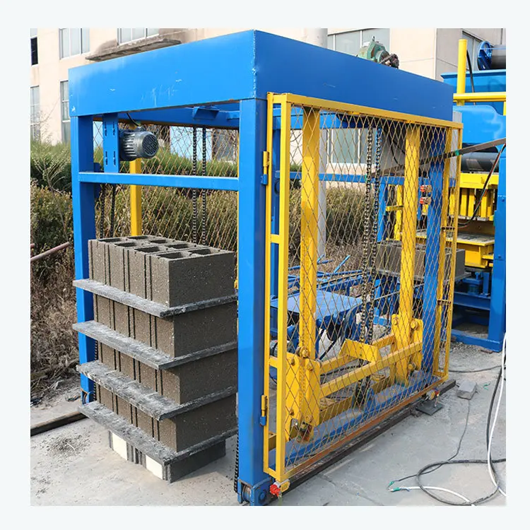 QT4-15D Hydraulic  Cement Brick Production Line Hydraulic Hollow Making Machine Engine Produces Hydroform Concrete