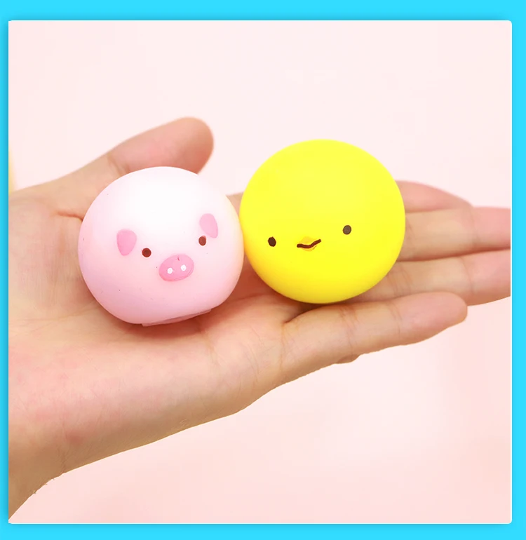 New Tpr Light up Easter Rabbit Egg Puffer Ball Sheep Animals Fidget Toy for Kids Soft Squishy Toy Bouncy Ball