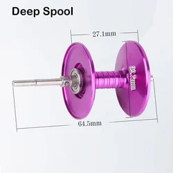 JOHNCOO Fishing Line Cup Aluminum Alloy Wire Cup for ABU Garcia Bmax3 Smax3 Pmax3