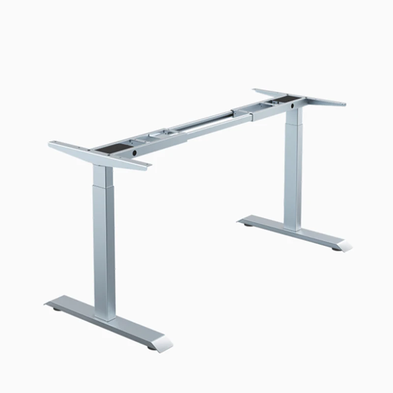 Kimya Economic Two Motor Uplift Height Adjustable Study Table Sit Stand Electric Lifting Office Desk White
