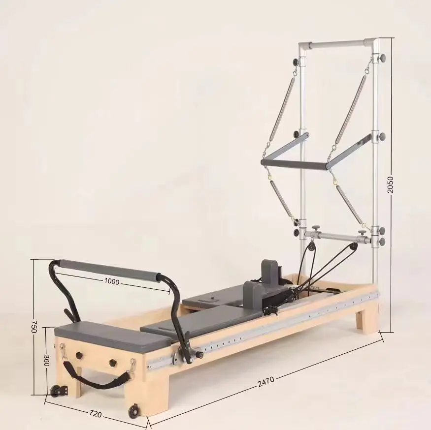 Double Slide Fitness Yoga Equipment Pilates Movement Reformer Fitness Machine Half Tower Body Shaping Machine Pilates