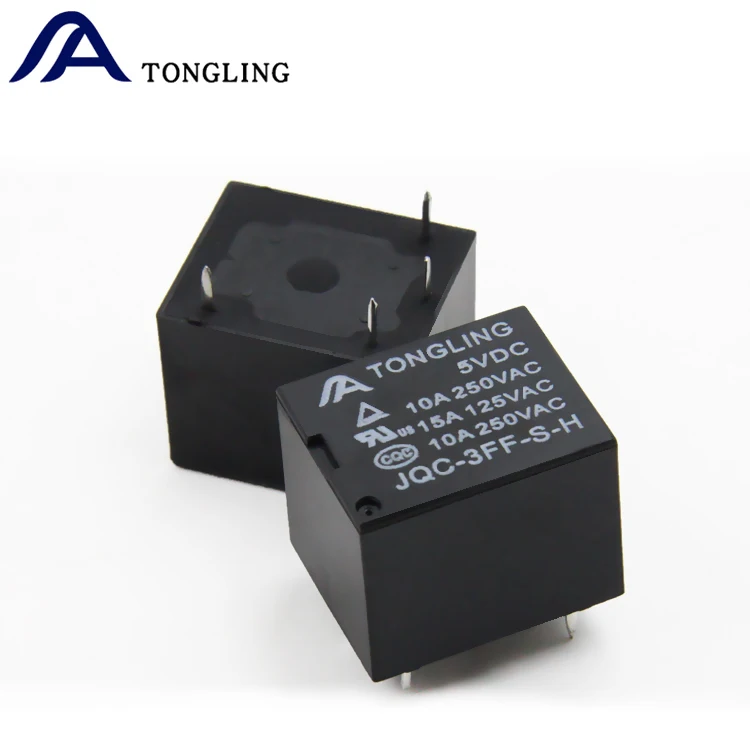 T73 JQC-3FF-S-H 5V 4 Pins 10A Form A PCB  Relay
