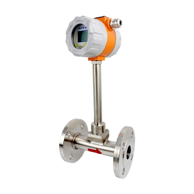 RS485 Modbus Oxygen Biogas Chlorine Gas Air Vor tex Shedding Flow Meter