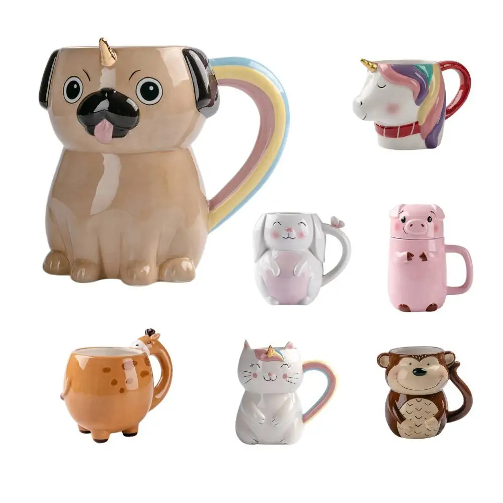 Custom Ceramic Mugs, Hand Painted 3D Animal Ceramic Coffee Mug Cup At Any Shape & Size