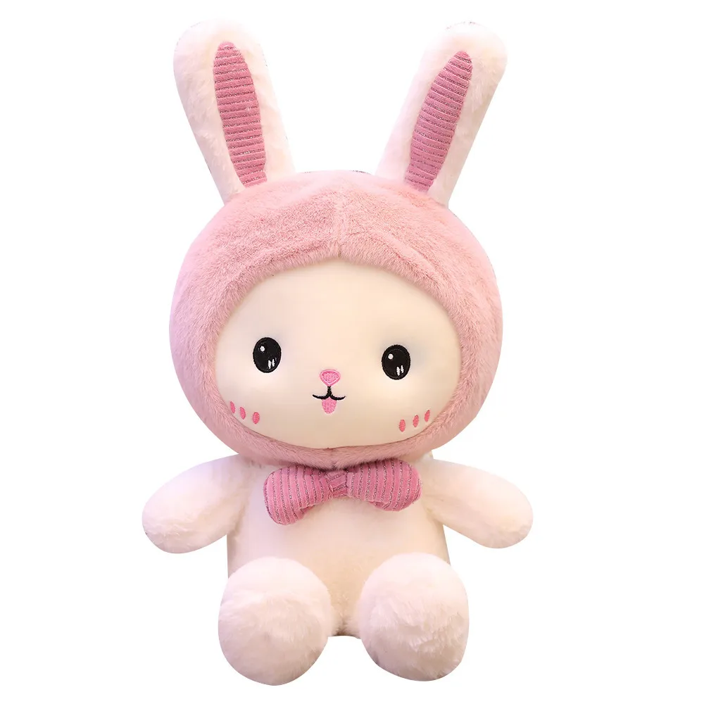 2022 New Style Kawaii Bunny Rabbit Bear Dinosaur Cartoon Animals Stuffed Plush Toy Pretty Gift For Girl