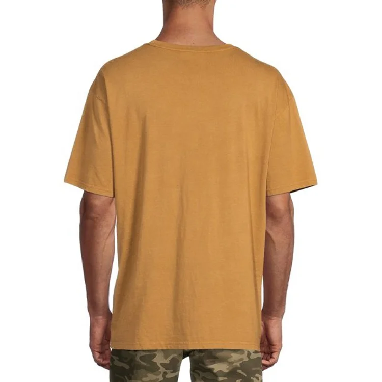 Online shopping khaki color 100% cotton t shirt short sleeve custom t-shirts mens t shirts