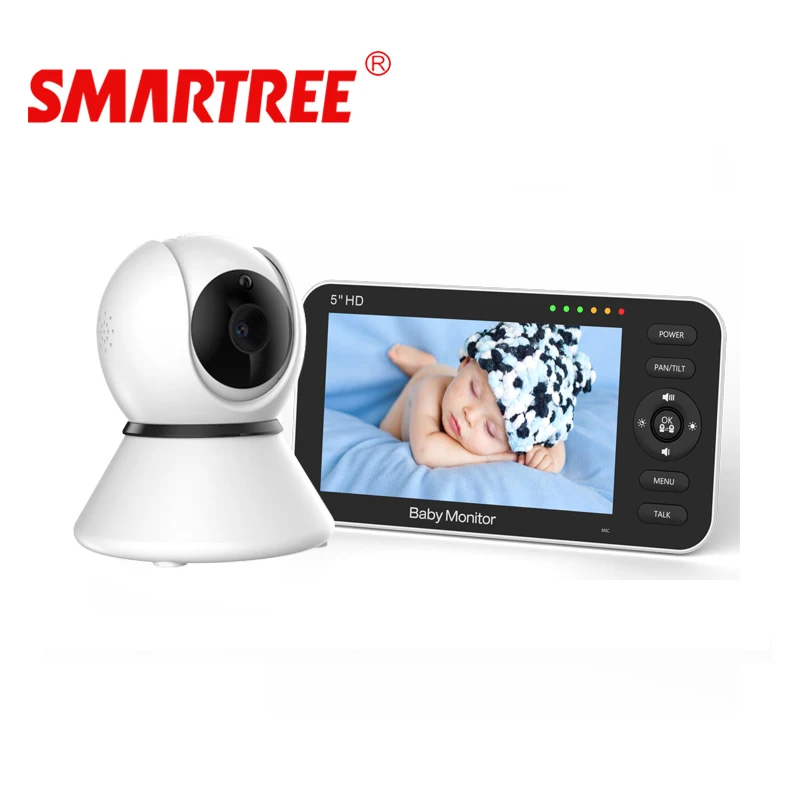 Smartree brand new Auto VOX  5 inch HD Good quality cheap baby monitor