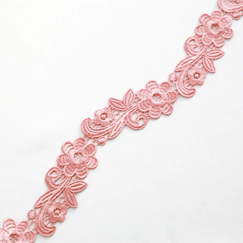 
2020 New Arrival Bridal Lace Trim Thin Eyelash Lace Trim Fabric Embroidered Trim Lace 
