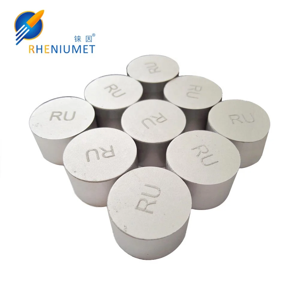 Factory price Ruthenium pellet, ruthenium ingot/cube, Ru cylinder manufacturer