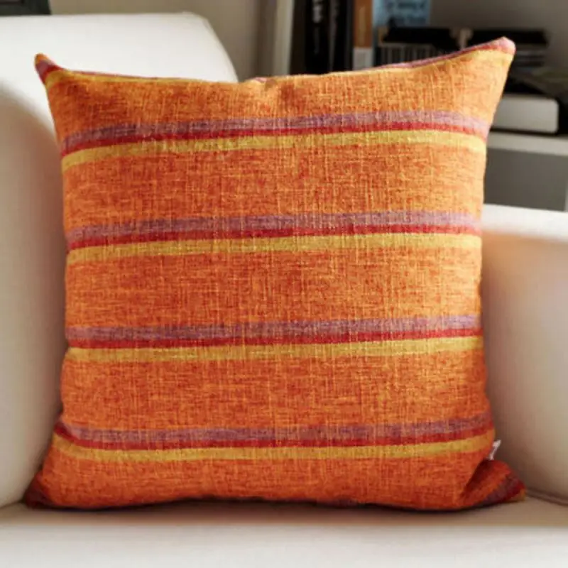 Decorative Polyester Linen Throw Pillow Covers with Inspirational Quotes 18 x 18 Inch Sweet Home Letter Cushion Cover