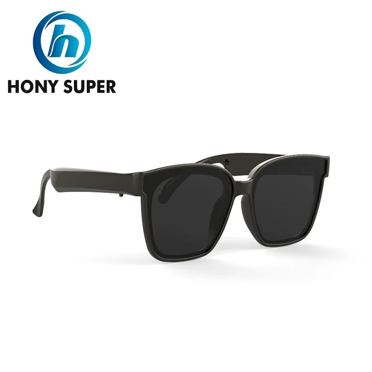 Bluetooth 5.0 Ipx54 Waterproof Smart Glasses With Call And Music Function Oem Glasses With Bone Conduction Headphones