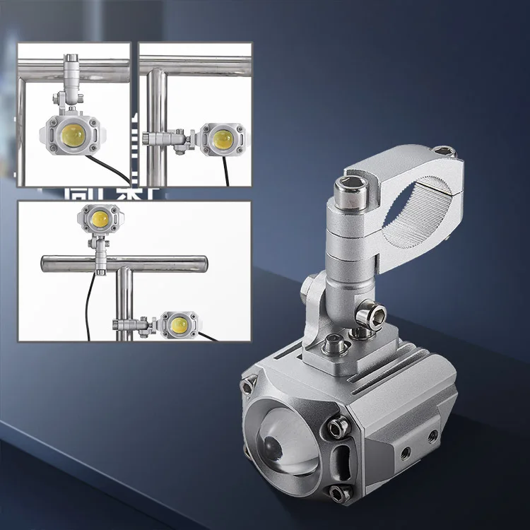 High Beam Spotlight Bike Motorcycle Led Auxiliary Light Dual Color Led Mini Light Fog