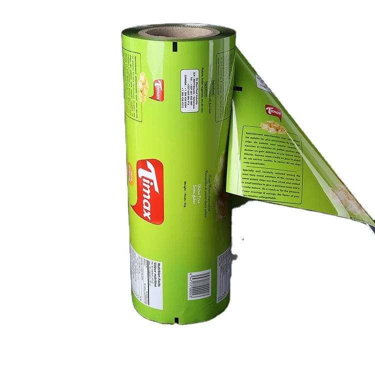 Sealing Packaging Aluminum Foil Food Grade Plastic Rolls Transparent Stock Snack Scrap Packing Pouch Film Roll