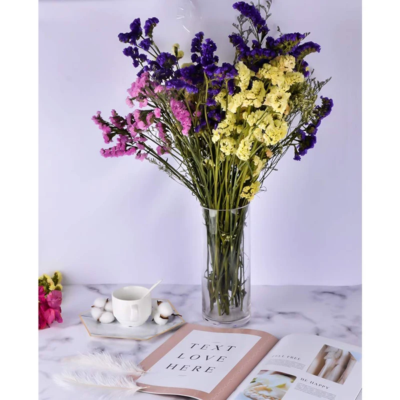 Wholesale Customized Glass Cylinder Vases 10 Inch Tall Multi-use Pillar Candle, Floating Candles Holders or Flower Vase