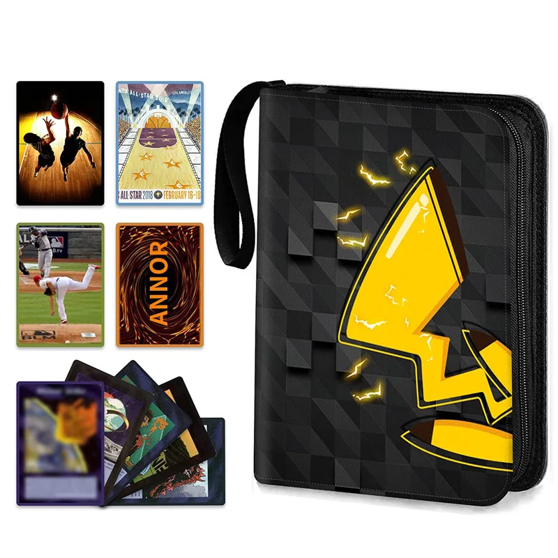 Customized according to needs 9-pocket and 4 pocket card album baseball basketball football game card binders