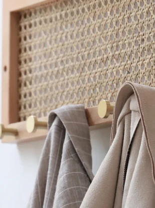 Wholesale High Quality Rattan Weaving Hook Home Decor Multi-functional Rattan Hook