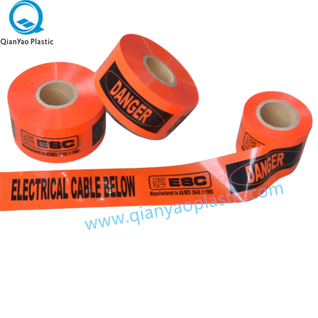 Durable China Manufacturer Wholesale Bulk Plastic ELECTRICAL CABLE Underground Warning Tape