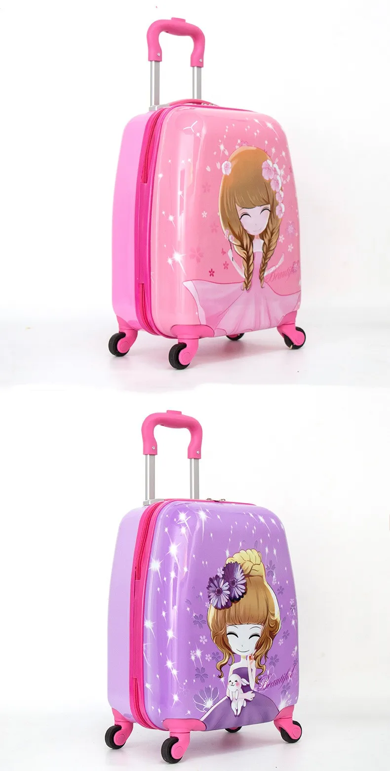 Certificated beautiful lightweight design kids travel bags luggage with sealing lining