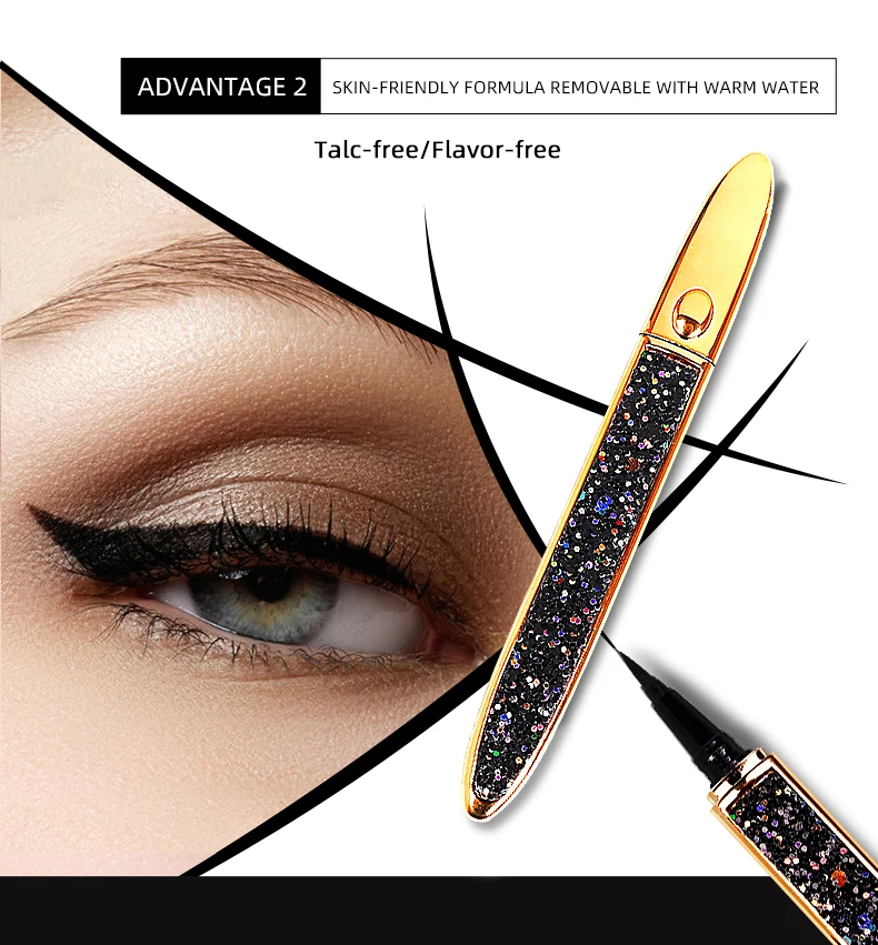 No Logo Private Label Eyeliners  Lashglue Glue Pen Eyeliner Magnetic Eyelashes With Eyeliner Good Feeling
