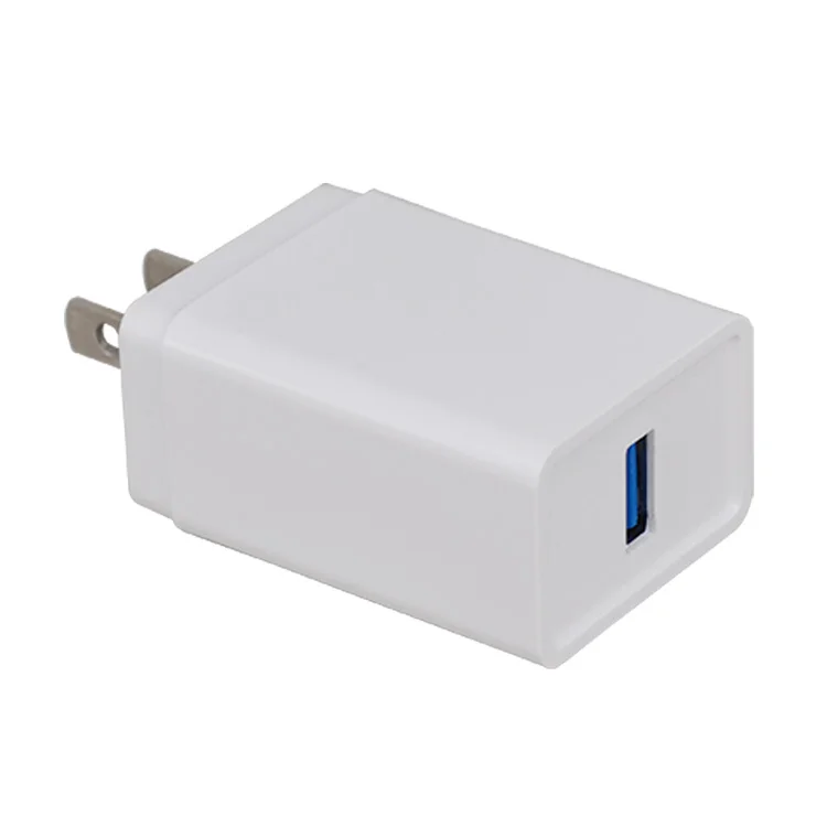 
5V 3A 18W QC 3.0 White EU US plug cell phone usb fast charger 