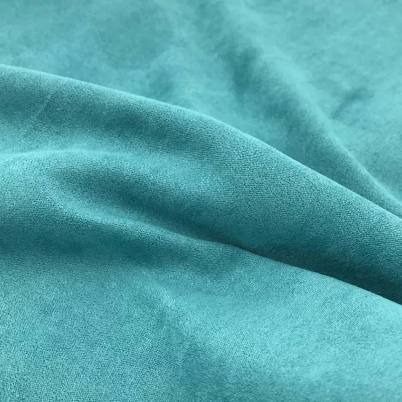 Трикотажная эластичная замшевая ткань из матового полиэстера и спандекса для одежды, эластичная трикотажная ткань из искусственного полиэстера и замши