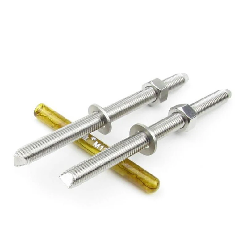 Wholesale Anchoring Chemical M8 M24 Stainless Steel 304 glass capsule hilide Chemical anchor bolts