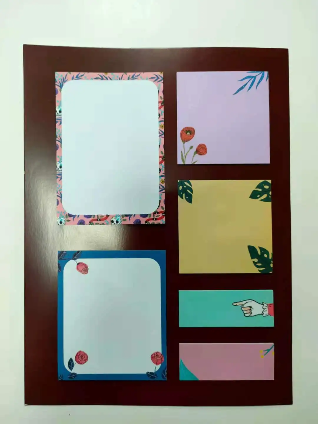 Custom Lovely sticky notes set with creative multi-colors and multi-shapes