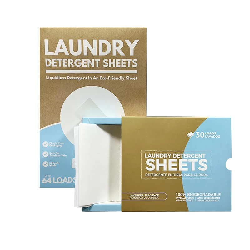 Biodegradable Zero Waste, Cruelty-Free Laundry Detergent Sheets/Eco-Strips for Sensitive Skin
