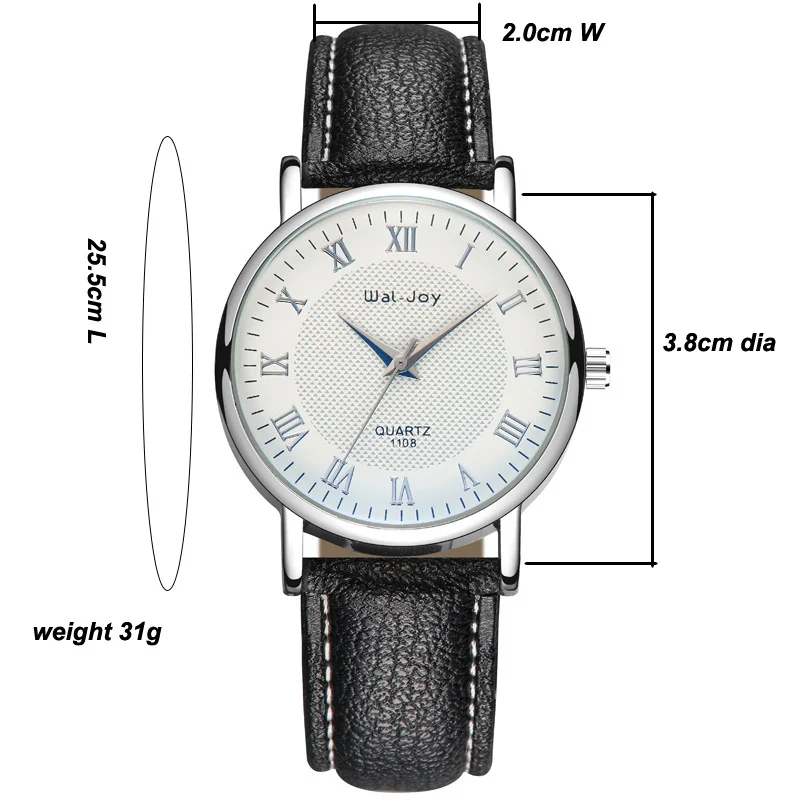 WJ-8101 Wholesale newest design waterproof custom logo mens quartz watch black logo customized quartz watch for men