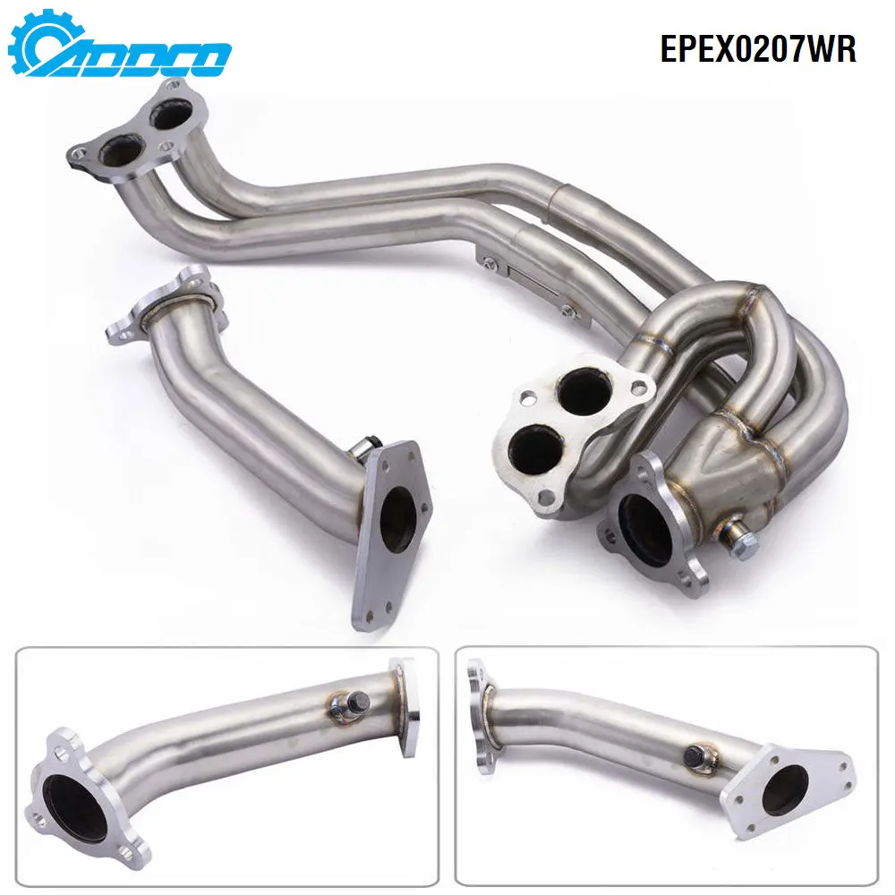 ADDCO - EPMAN для Subaru Lmpreza WRX STI 2002-2007 2.0L 2.5L турбо выхлопной коллектор из нержавеющей стали + вверх-труба EPEX0207WR