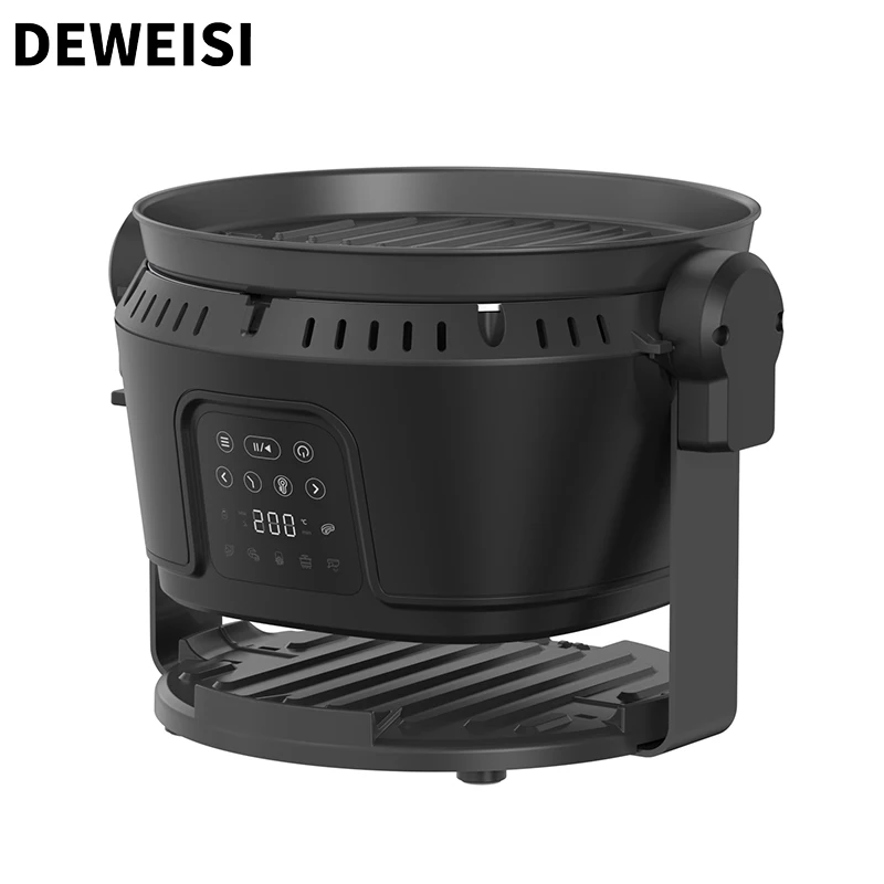3L Air fryer with glass food container 2 in 1 multi function electric grill 1200 Watt kitchen electronic appliance