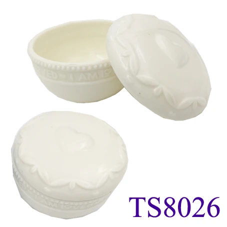 
Wedding Decorative Porcelain Trinket Box Ceramic Jewelry Storage Box 