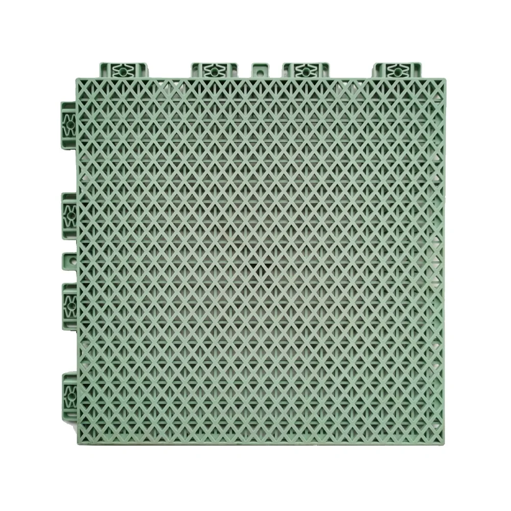CE  recycled anti-slip pp plastic portable interlocking multiuse sport flooring outdoor basketball badminton court floor mat