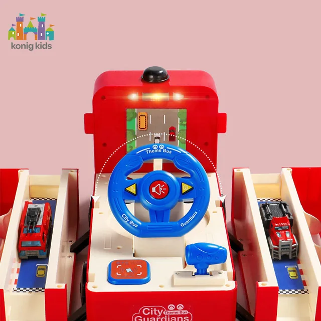 Konig Kids New Product Ideas 2021 Amazon Learning Educational Toys Fun Fire Truck Toys Deformed And Interactive Electronic Game