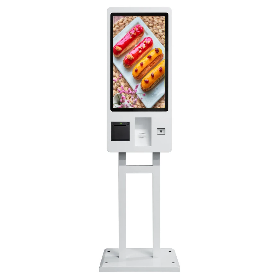 floor standing digital signage hotel check in self-service 21.5 24 inch payment kiosk touch screen use in Netherlands